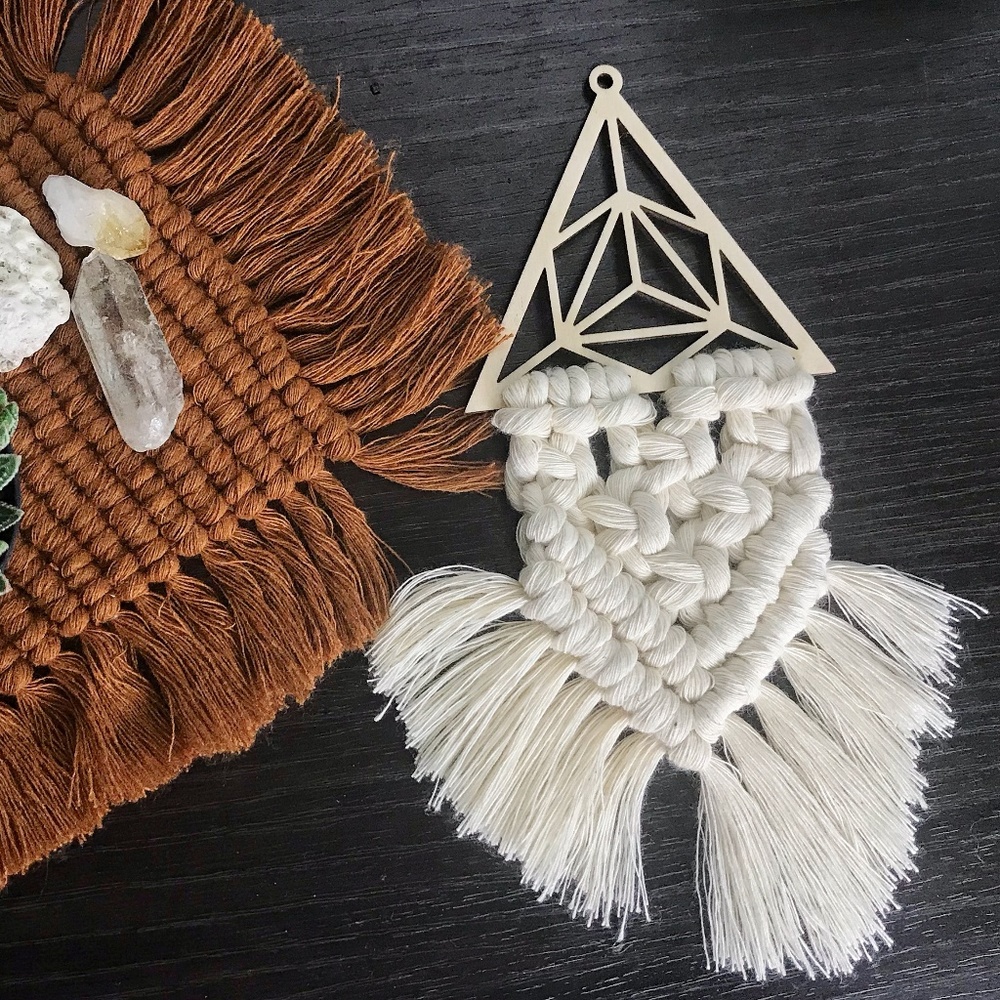 Mini Macrame Wall Hanging Boho Decor